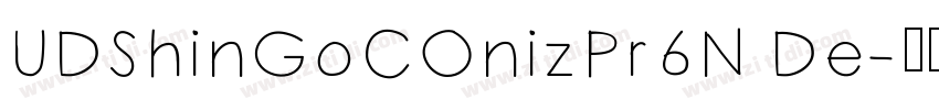 UDShinGoCOnizPr6N De字体转换
